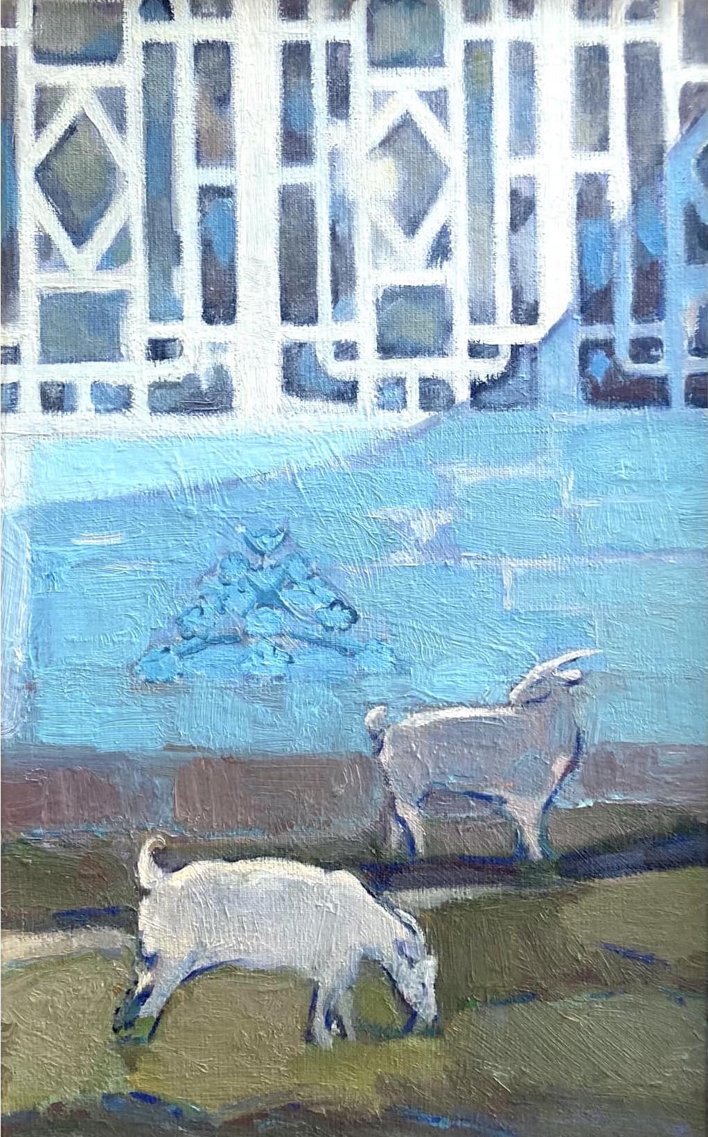 Gentle rays. Nisporeni, 2021, 40x25 sm, oil on canvas