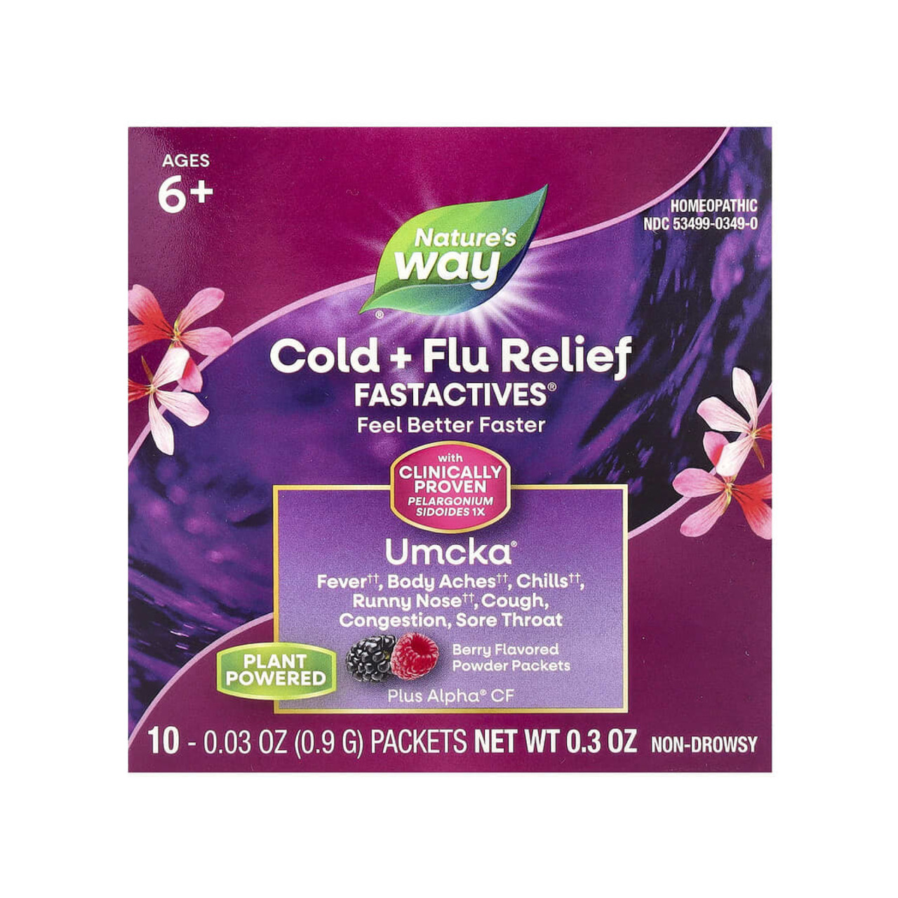Засіб від застуди, Umcka Cold + Flu Berry - 10x.912g