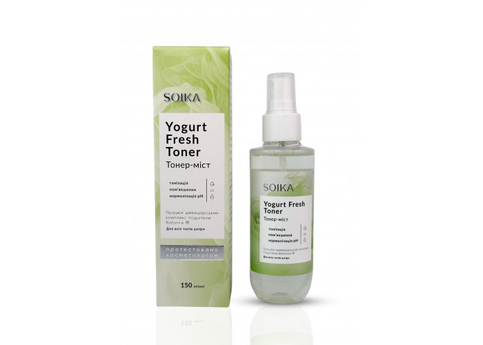 Soika Тонер- міст для обличчя Yogurt Fresh Toner, 150 мл