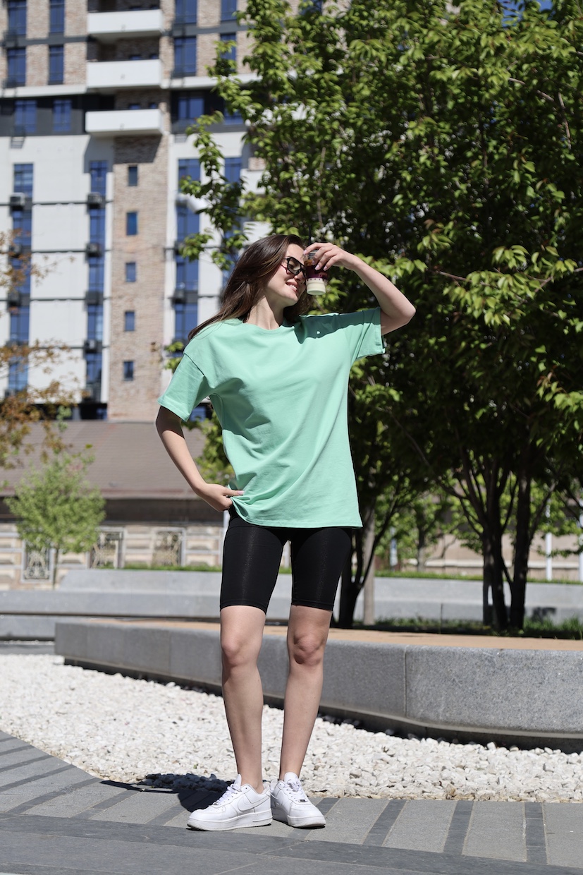 Комплект жіночий "Sunny" футболка + велосипедки (S, M, L, XL, 2XL)