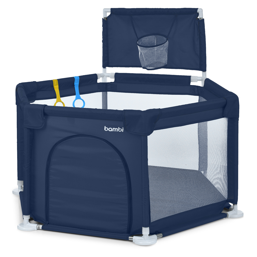 Манеж дитячий Bambi MR 1340-BL синій