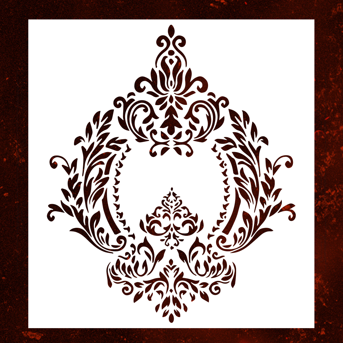 Трафарет Королівський Вензель. LRG DECOR