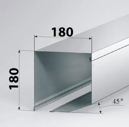 М Короб захисний для ролет Alutech SB45/180 білий