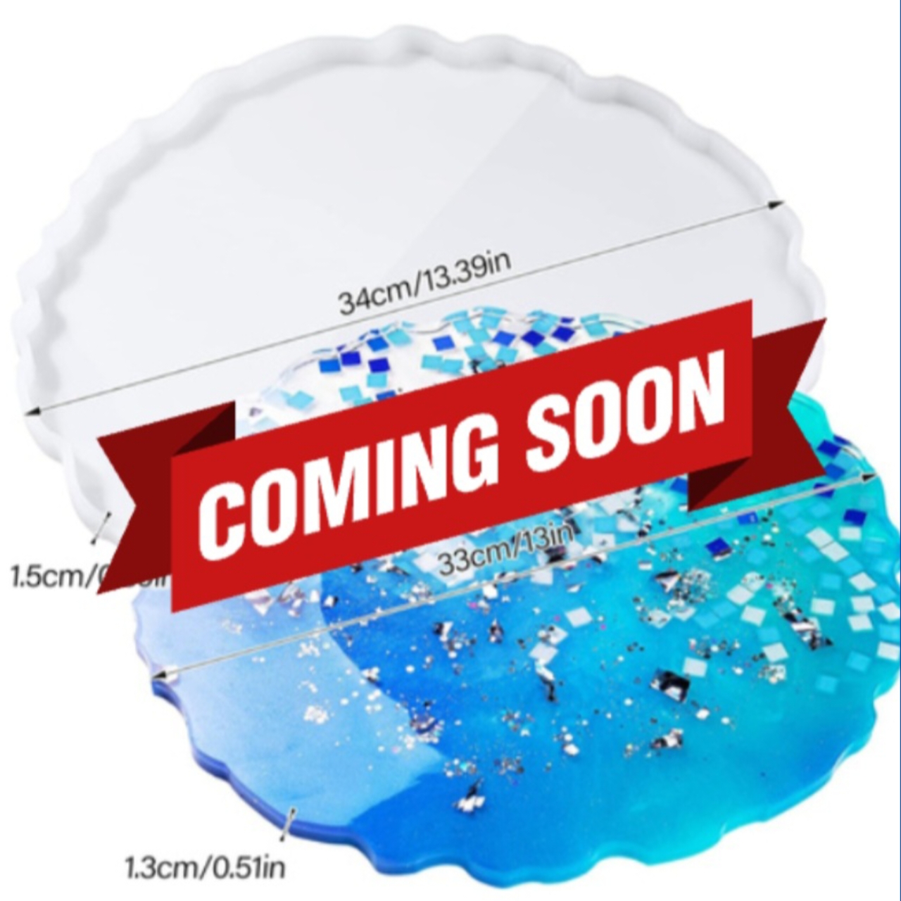 Irregular Round Coaster Mold