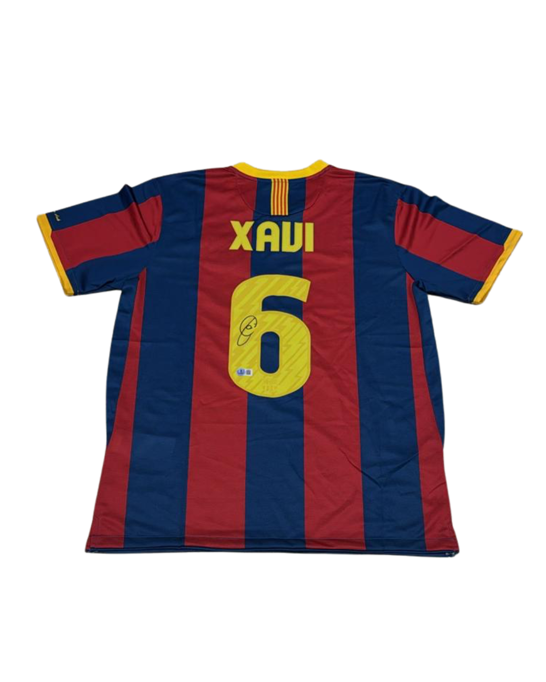 JERSEY BARCELONA XAVI SIGNED CERTIFICADO BECKETT