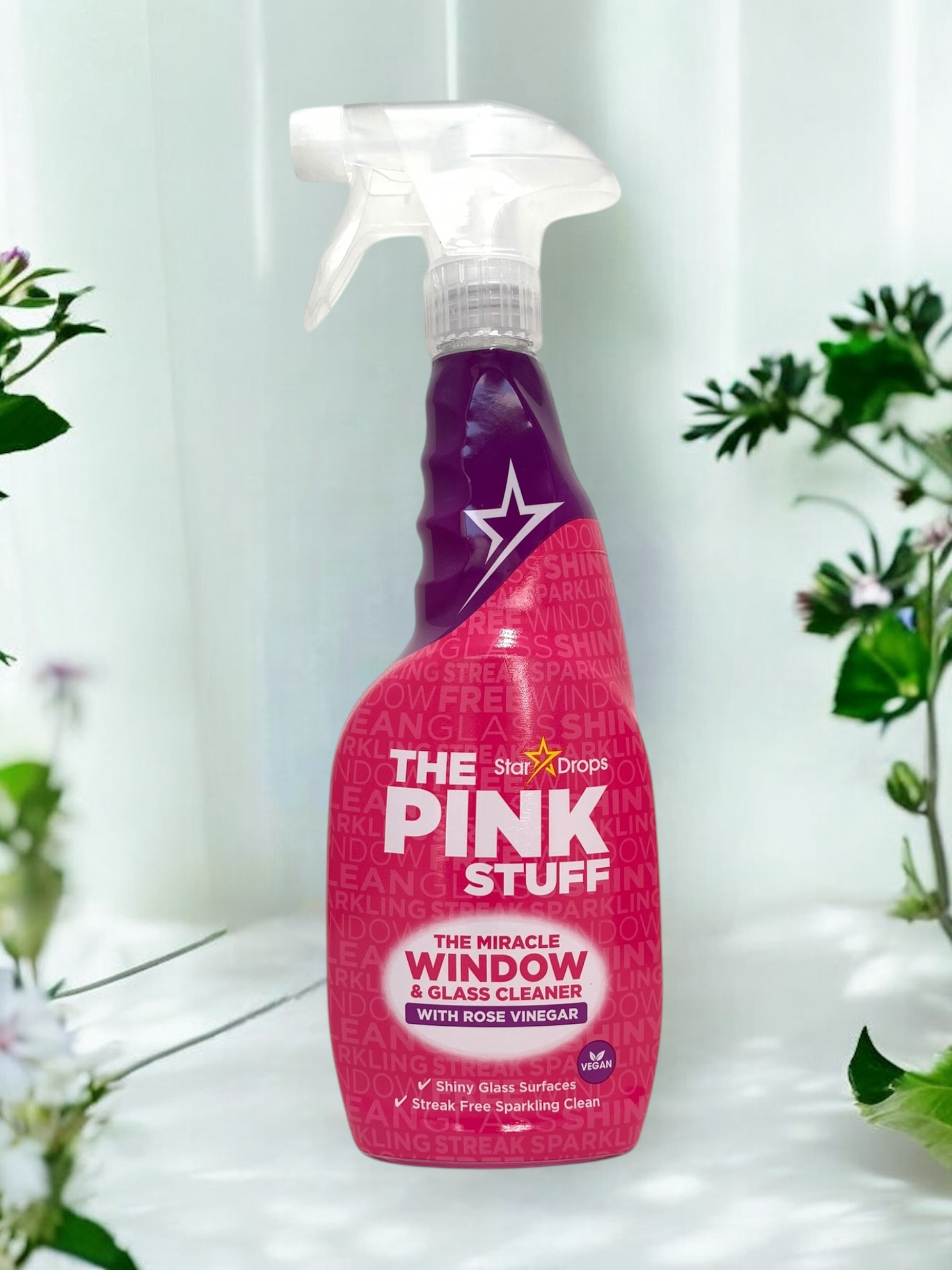 The Pink Stuff Rose Vinegar Рожевий оцет для миття вікон (750мл)