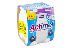 Йогурт питний Actimel Чорниця 1.4% 4*100г