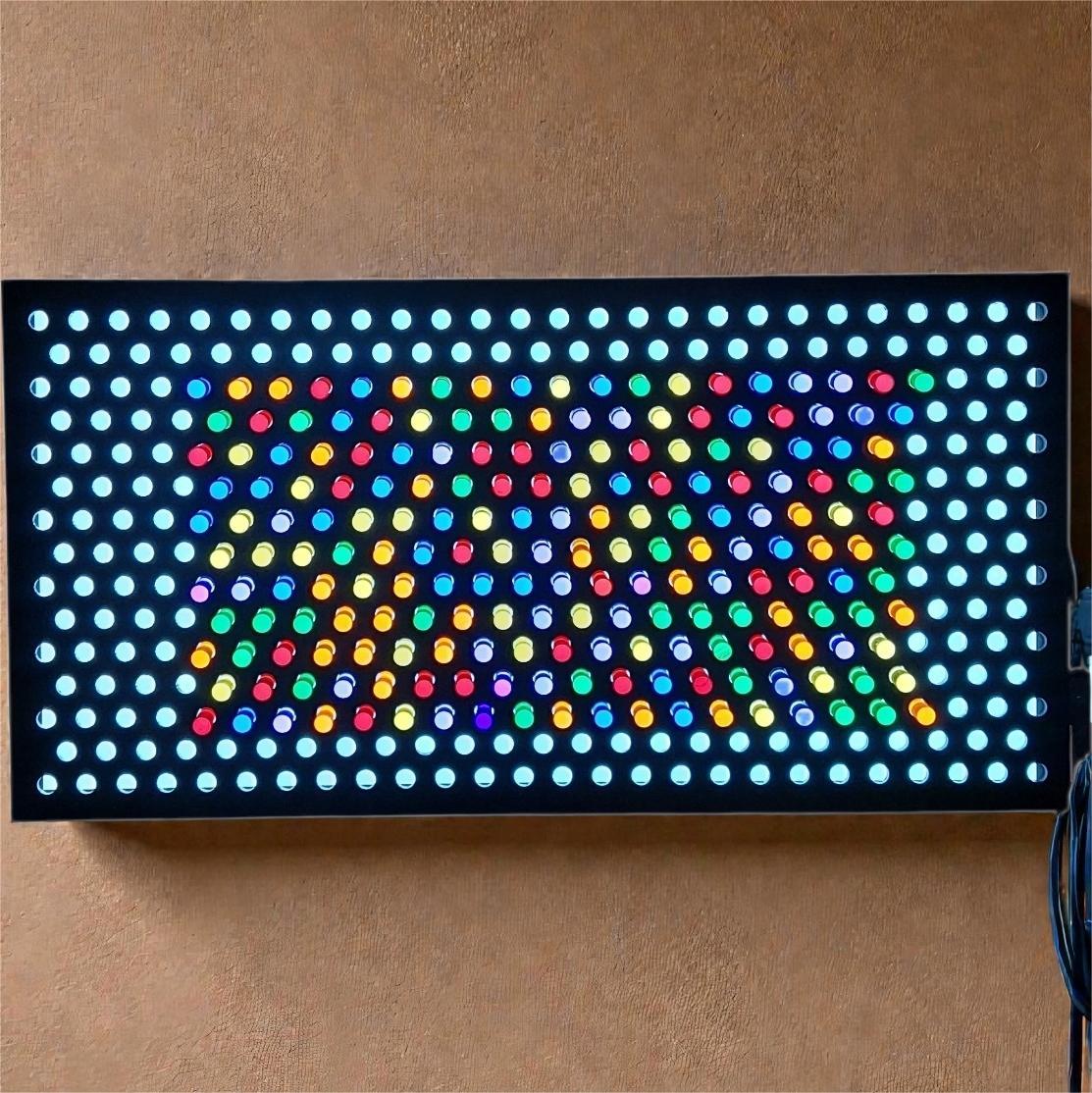 Сенсорна кольорова світлова стіна мозаїка Промінь SwaeyBoard 120х60/200 стержнів