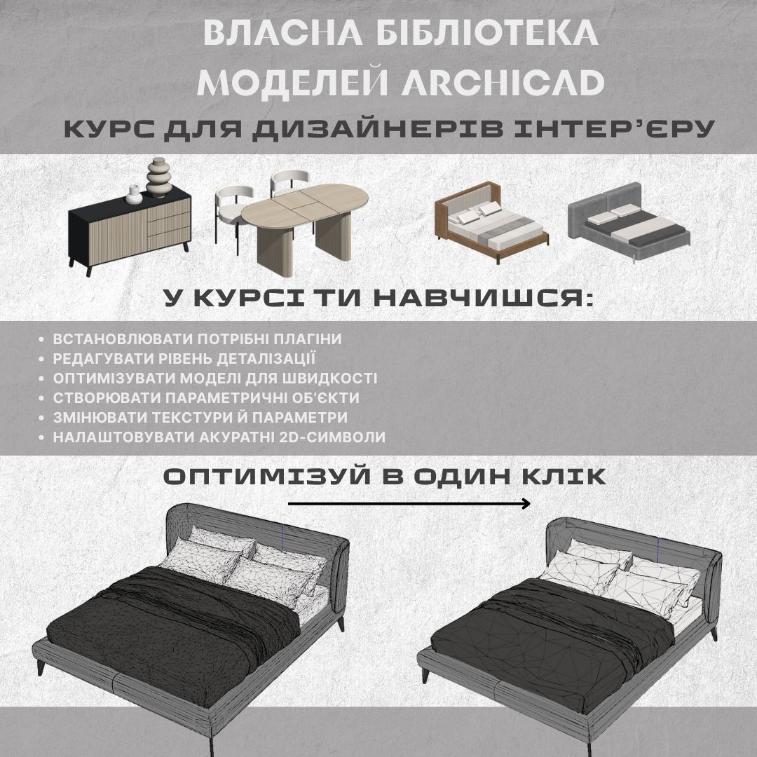 Курс "Створення власної бібліотеки в Archicad"