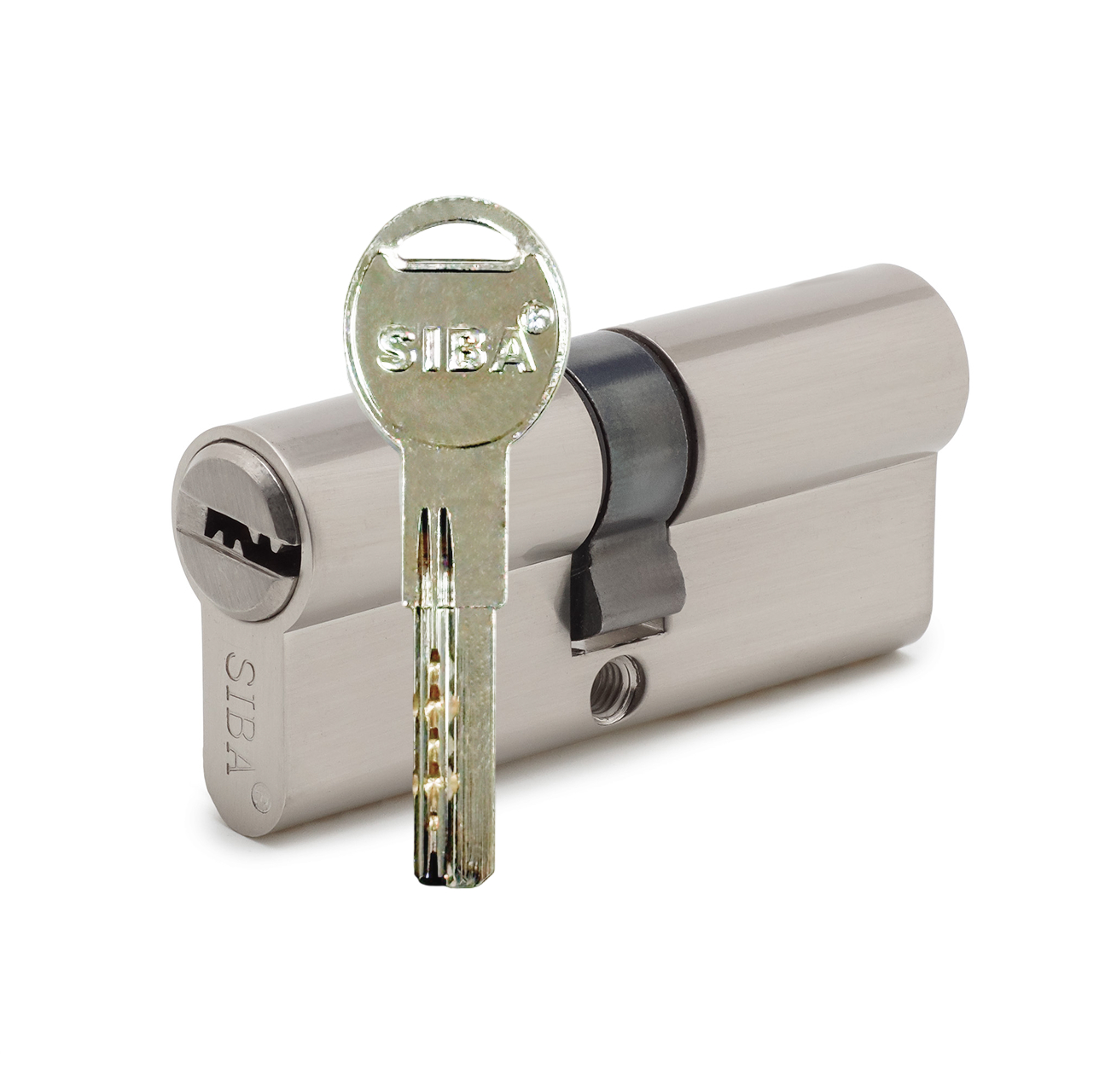 Циліндр дверний SIBA BSZ ключ-ключ 90 мм сатин