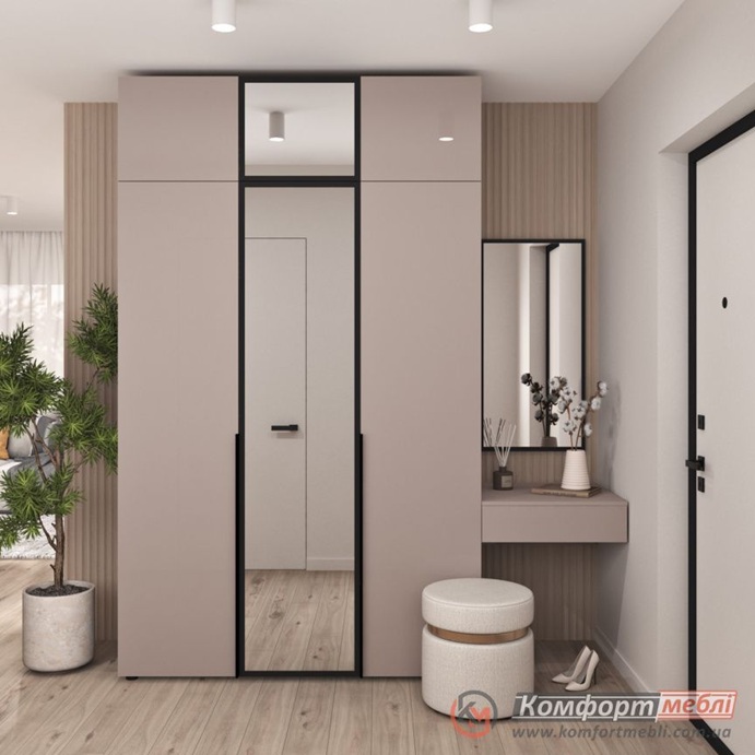 Передпокій Flex 2 1 метра з ДСП фасадами Тоффі для взуття