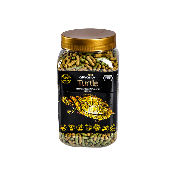 Корм для риб Акваріус Меню д/черепах 150 г(банка)