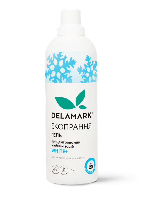 Гель для прання DeLaMark "White", 1 л