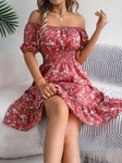Women's Floral Ruffle Hem Summer Dress | Cute Summer Sundress