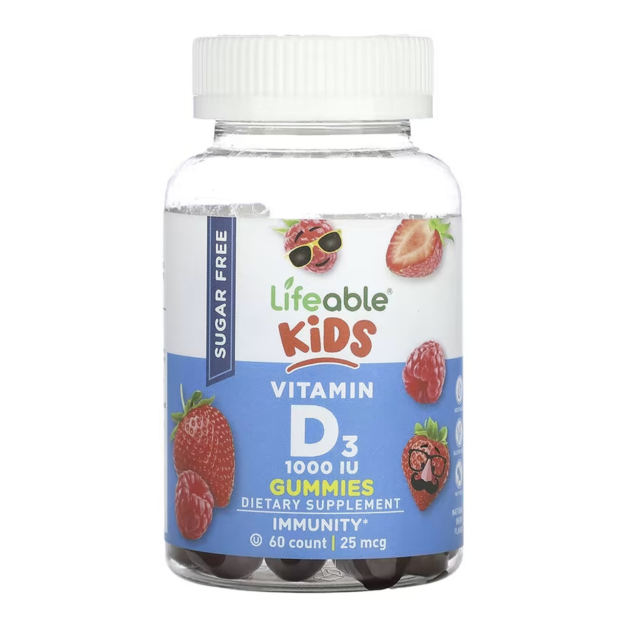 Vitamin D Kids Sugar Free - 60 gummies