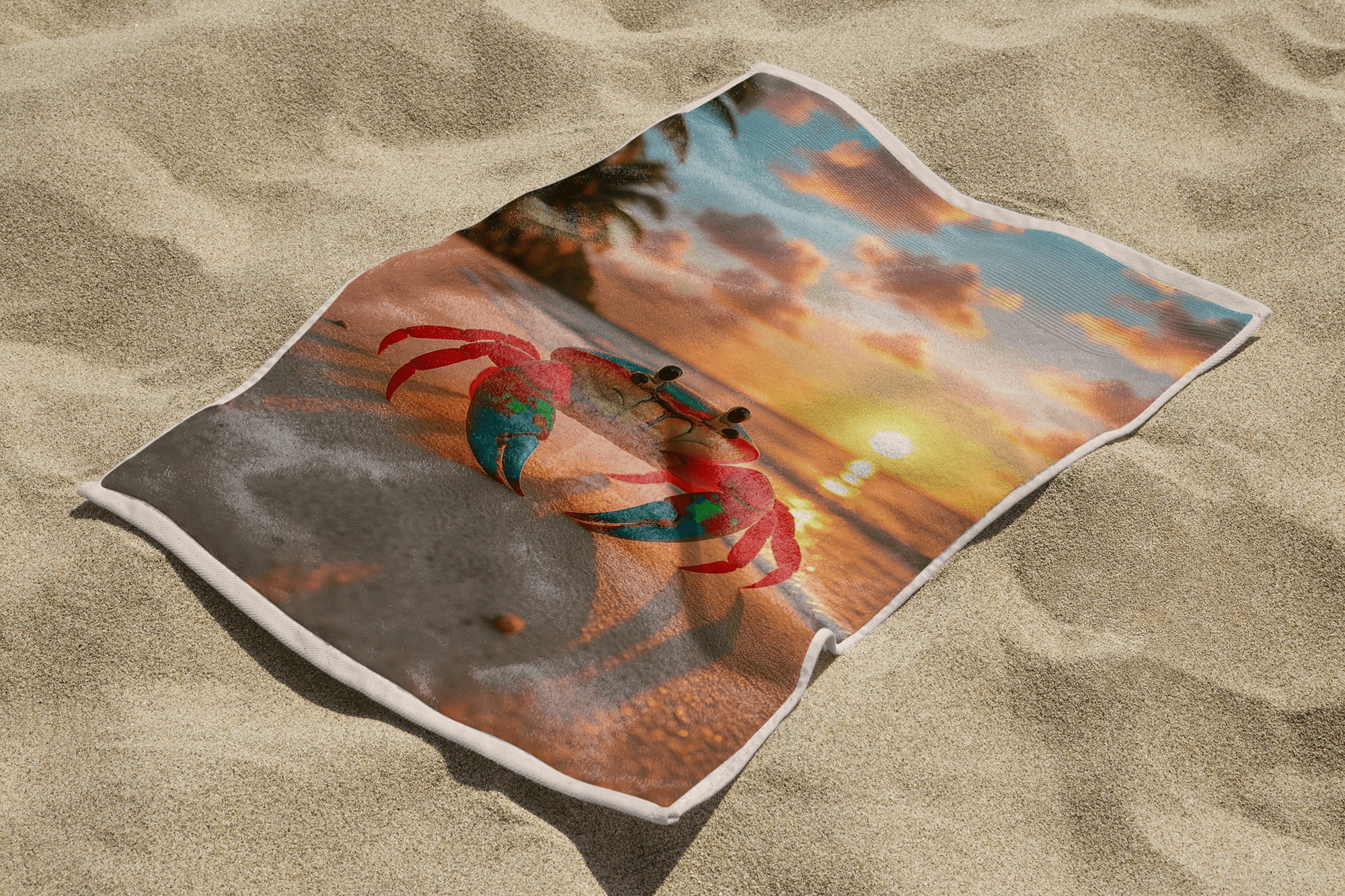 Рушник "Краб на пляжі"