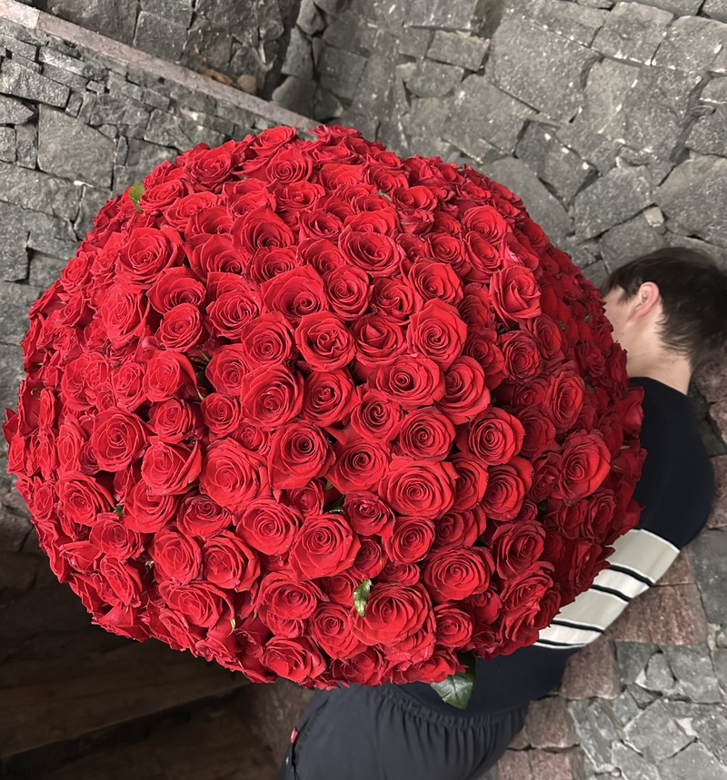 301 червона троянда "Марічка"