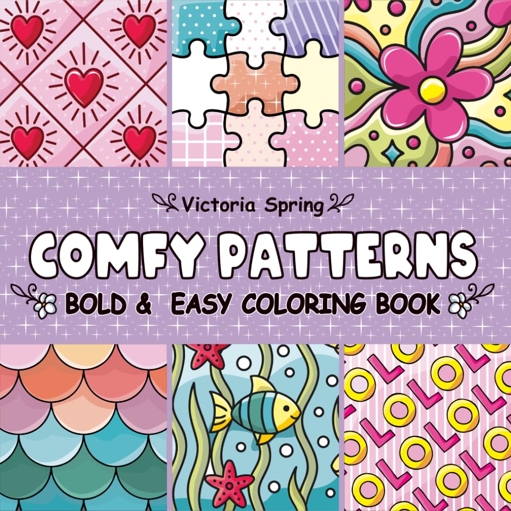 Comfy Patterns Coloring Book