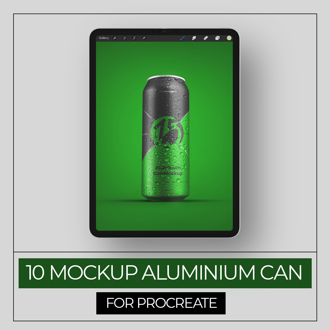 7 Mockups Oversize Hoodie in 3D Style for Procreate on the iPad-copy