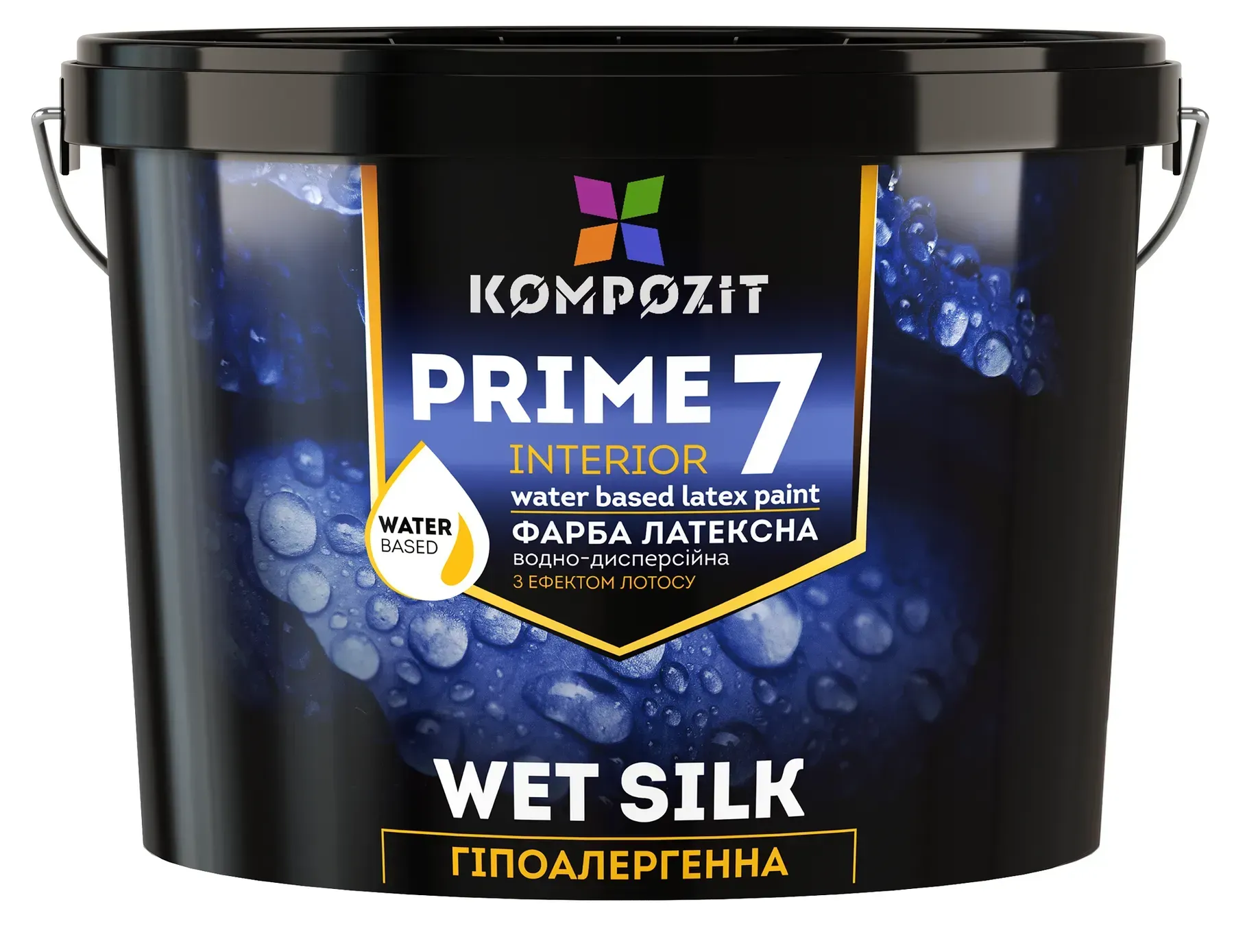 Фарба інтер'єрна Prime 7 Kompozit, БІЛИЙ , 2,7 л