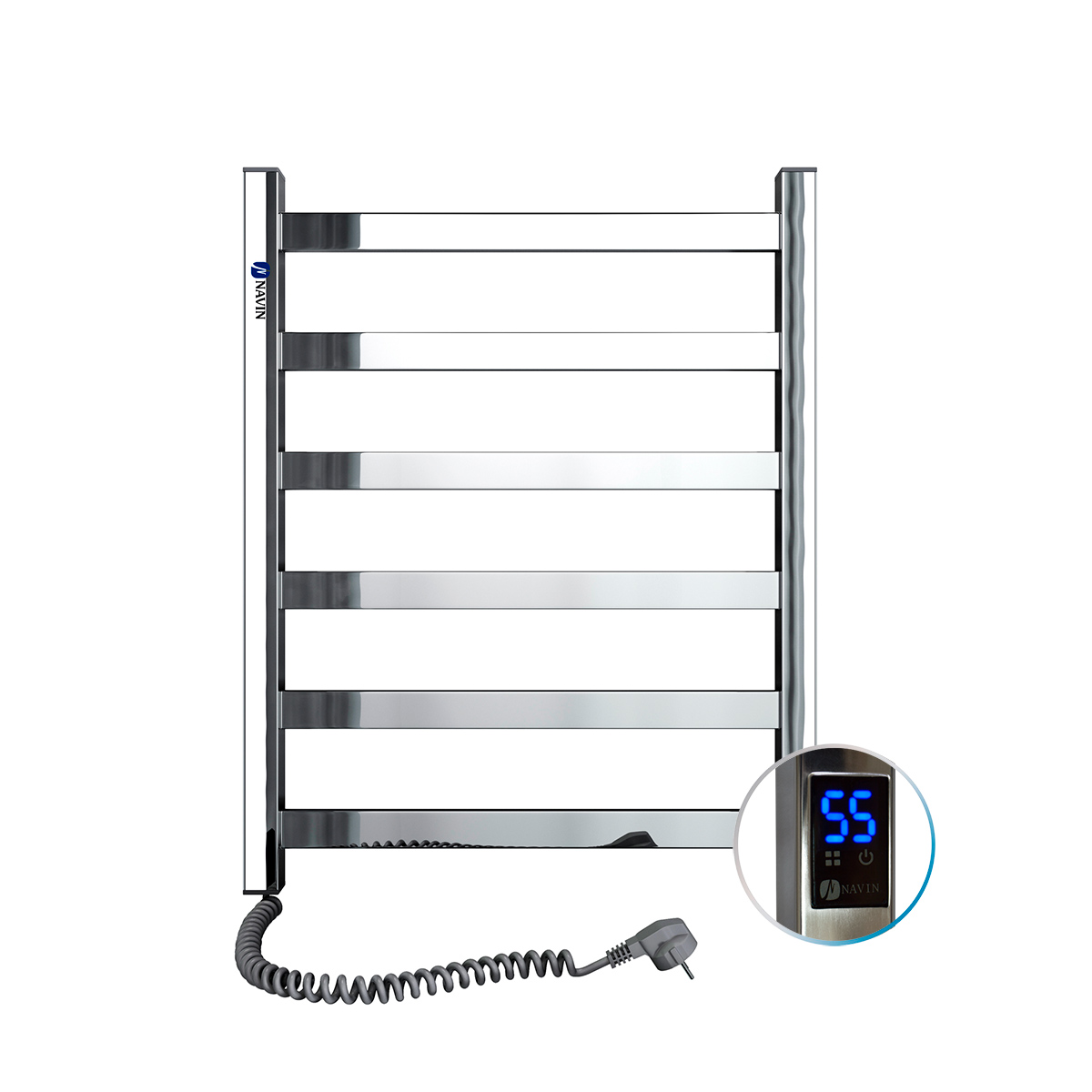 Рушникосушка NAVIN Авангард 480×600 Sensor ліва з таймером