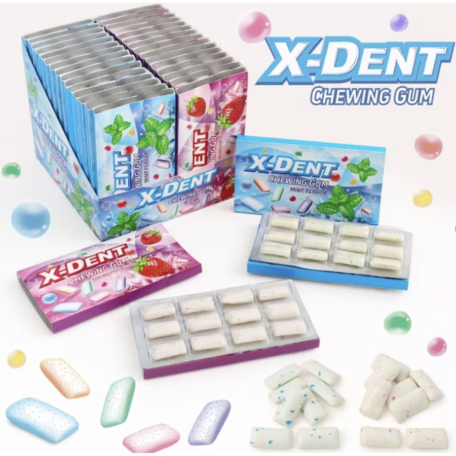 Жувальна гумка X-dent, мікс смаків