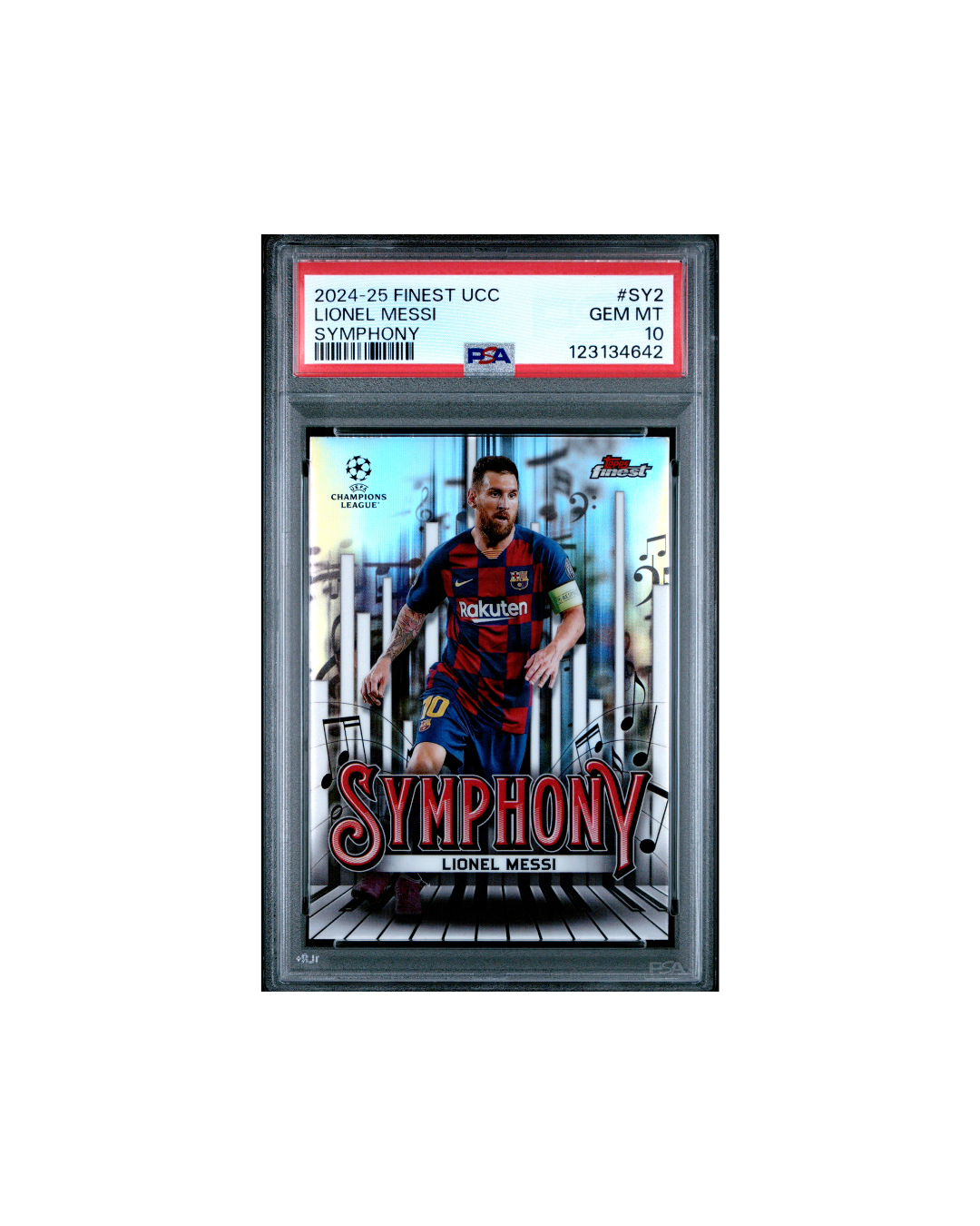 2024-25 TOPPS FINEST UEFA CLUB COMPETITIONS SYMPHONY #SY2 LIONEL MESSI
