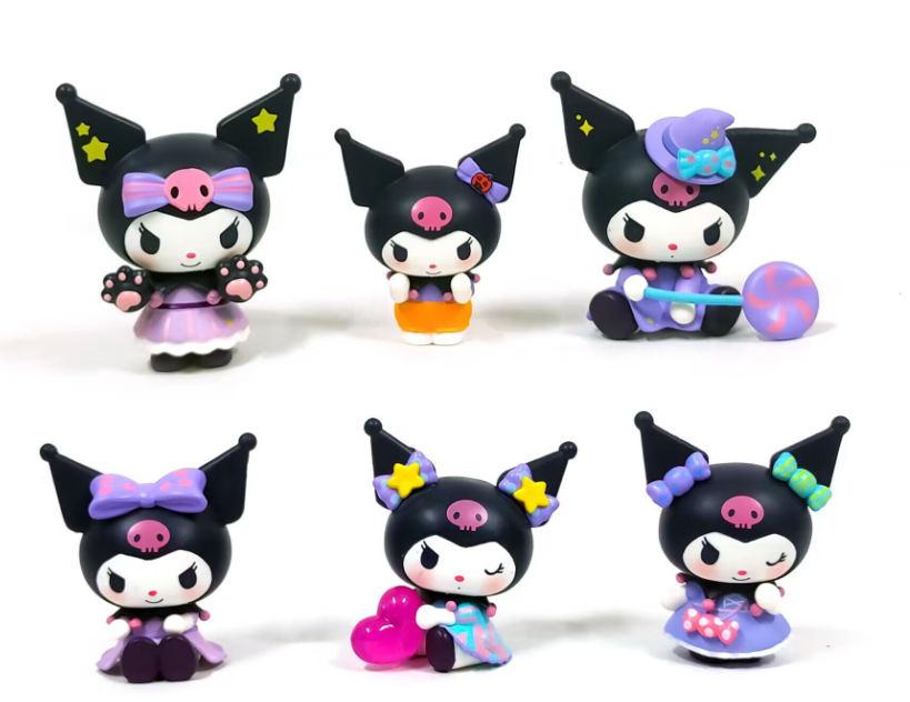 Набір фігурок The Coop Sanrio Kuromi My Melody Cinnamoroll 6 шт 5-6,5 см