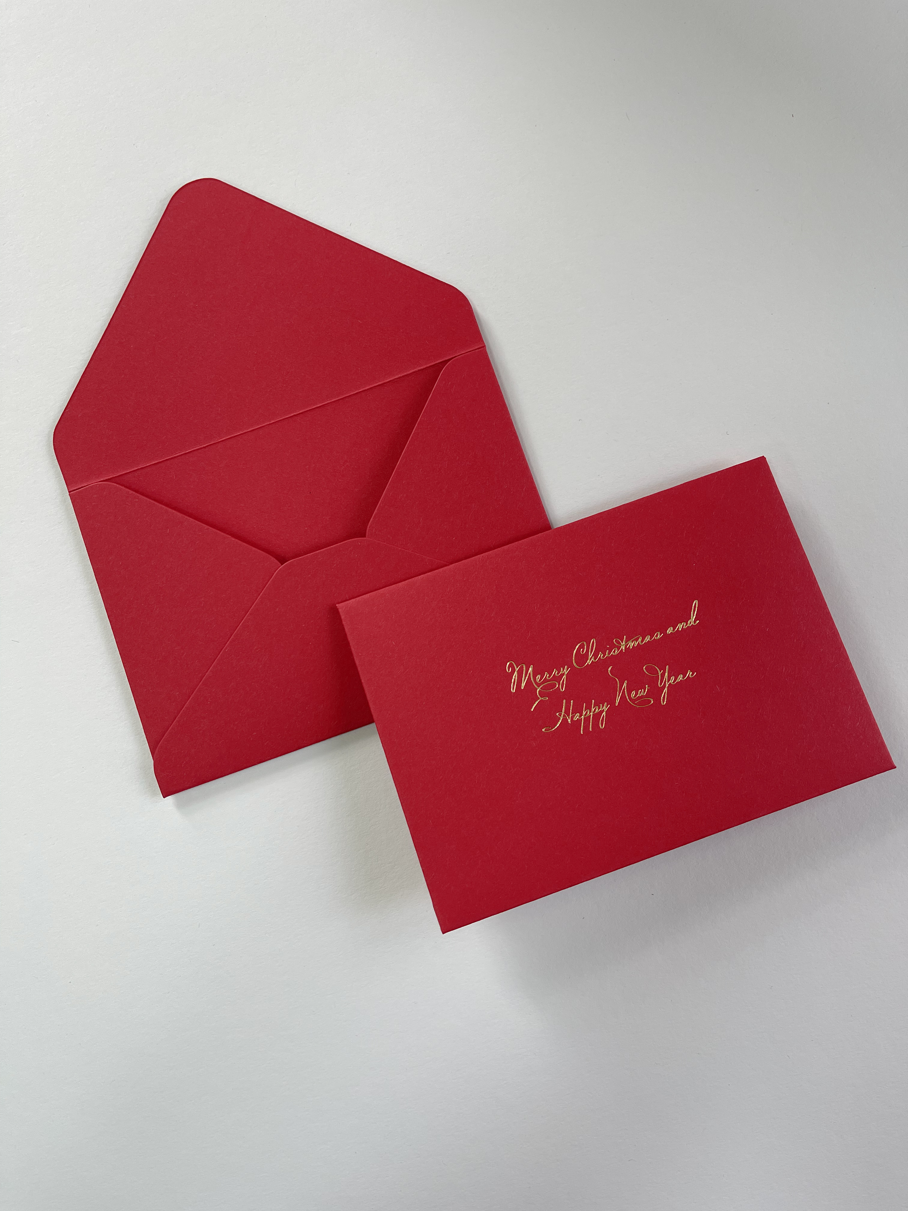 Конверт C6 червоний різдвяний 5