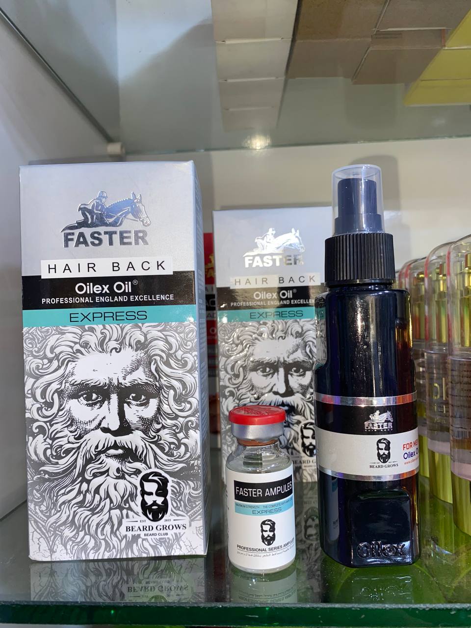 Faster Oilex Oil Hair Back Beard & Brows Спрей для росту бороди