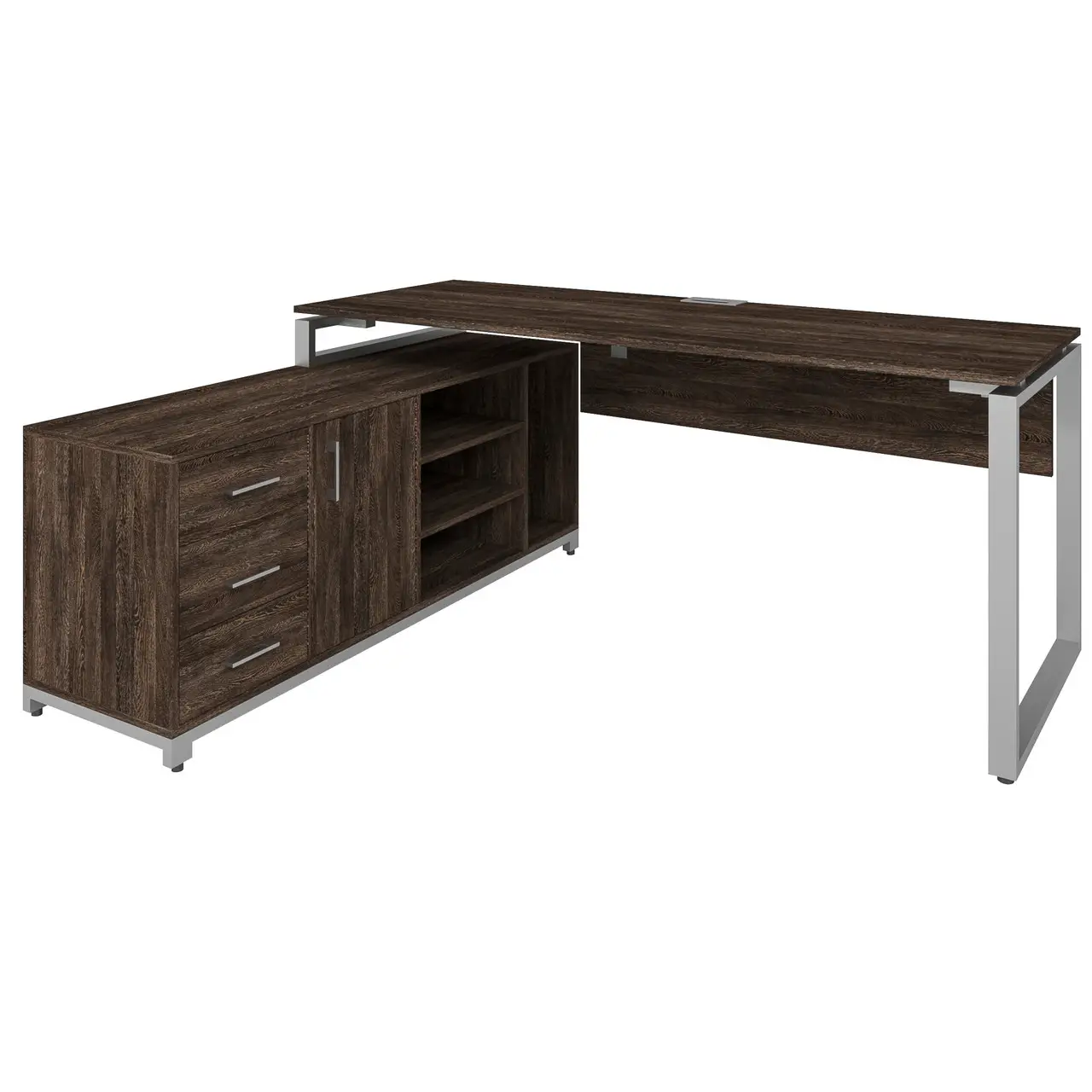 Стіл керівника з тумбою F 1A, кабінет керівника, стіл керівника 1800/700/750 мм.