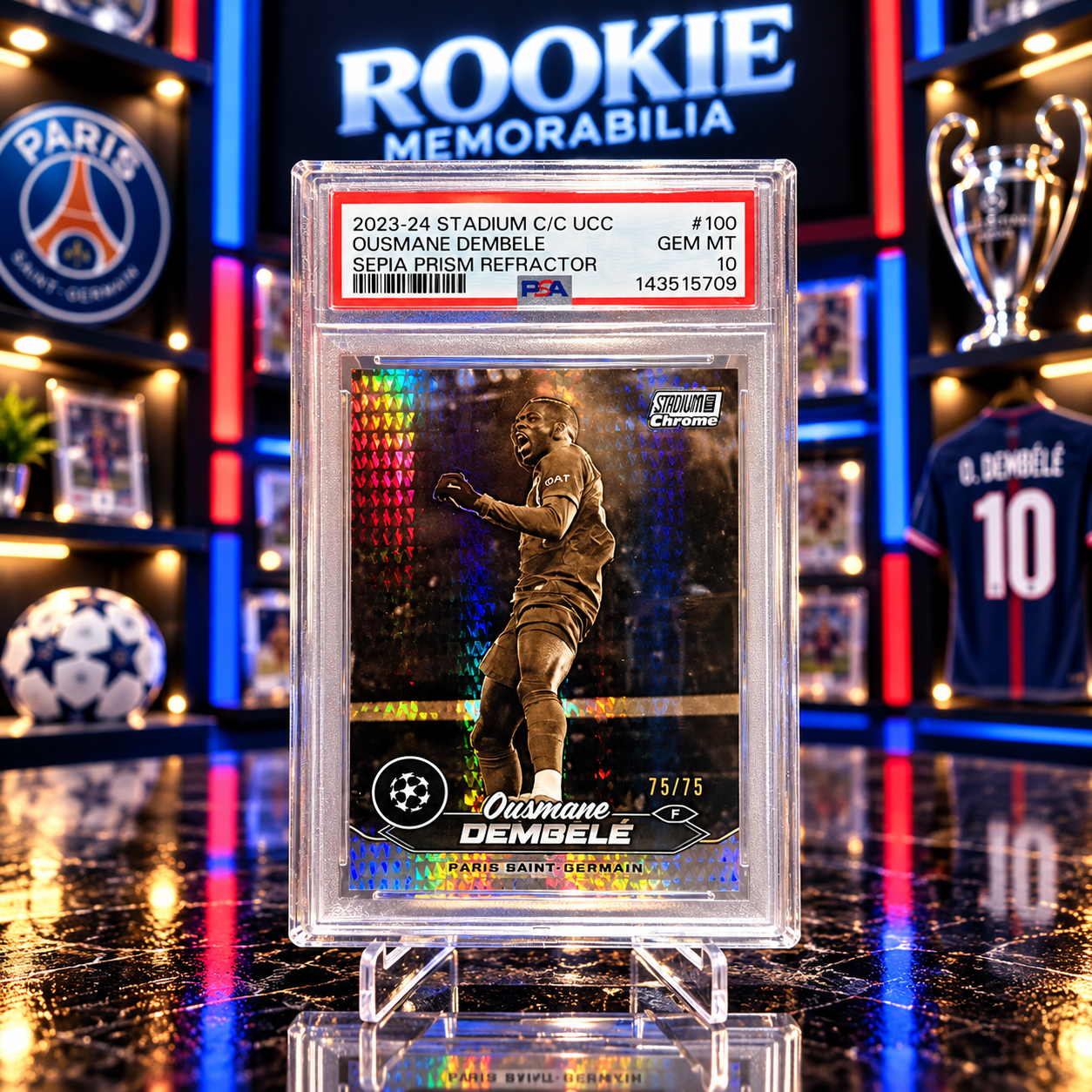 Dembele Sepa Prism /75 PSA 10
