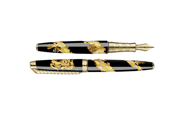 Пір'яна ручка DRAGON Straw Marquetry Limited Edition