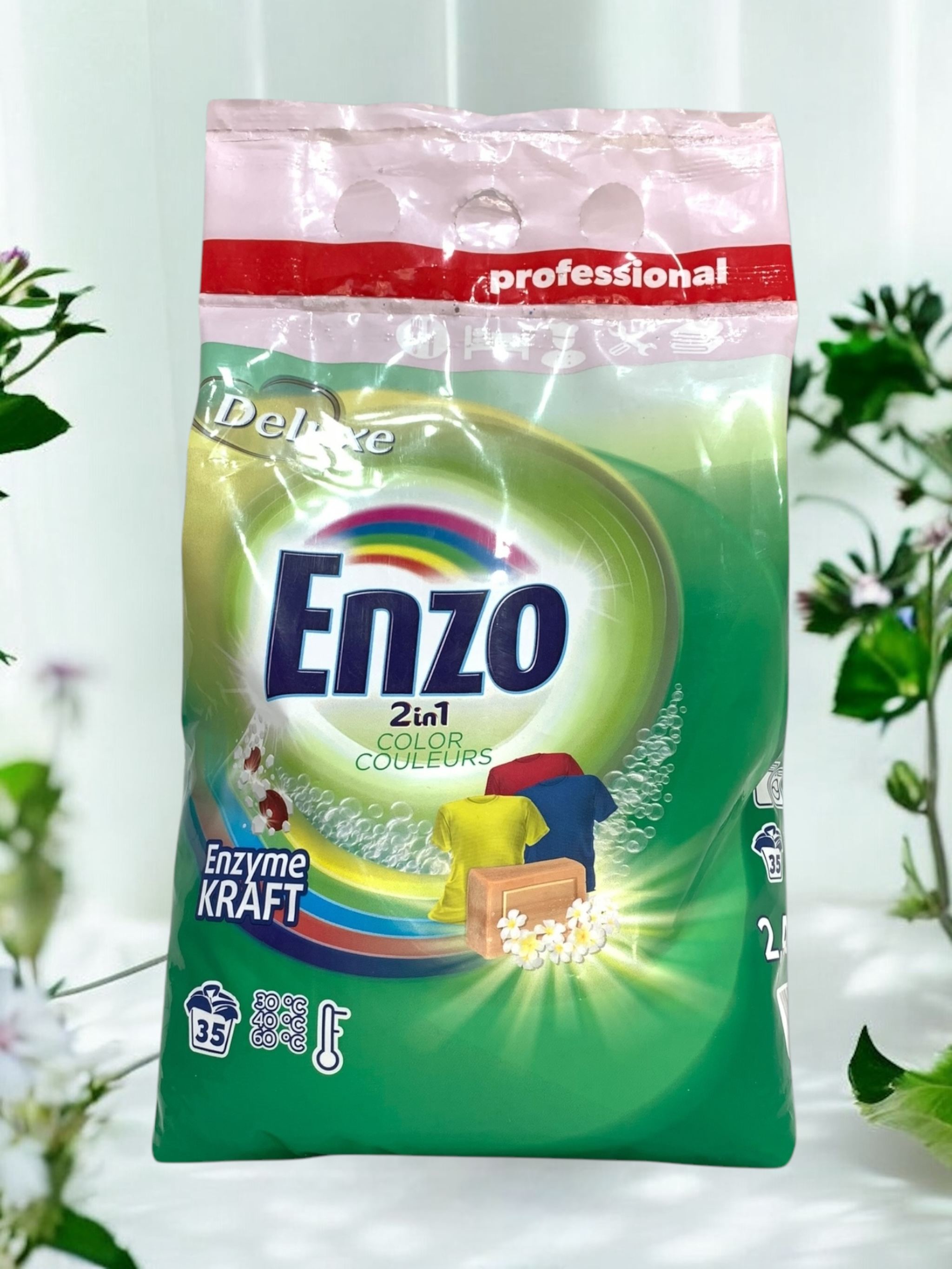 ENZO Порошок для прання 2в1 "Кольоровий" (2,45кг)