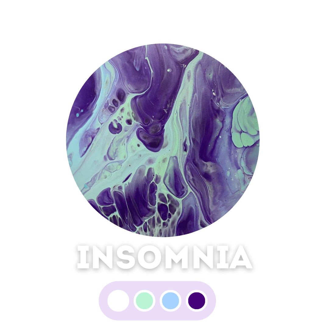 Набір для створення картини fluid art box палітра Insomnia