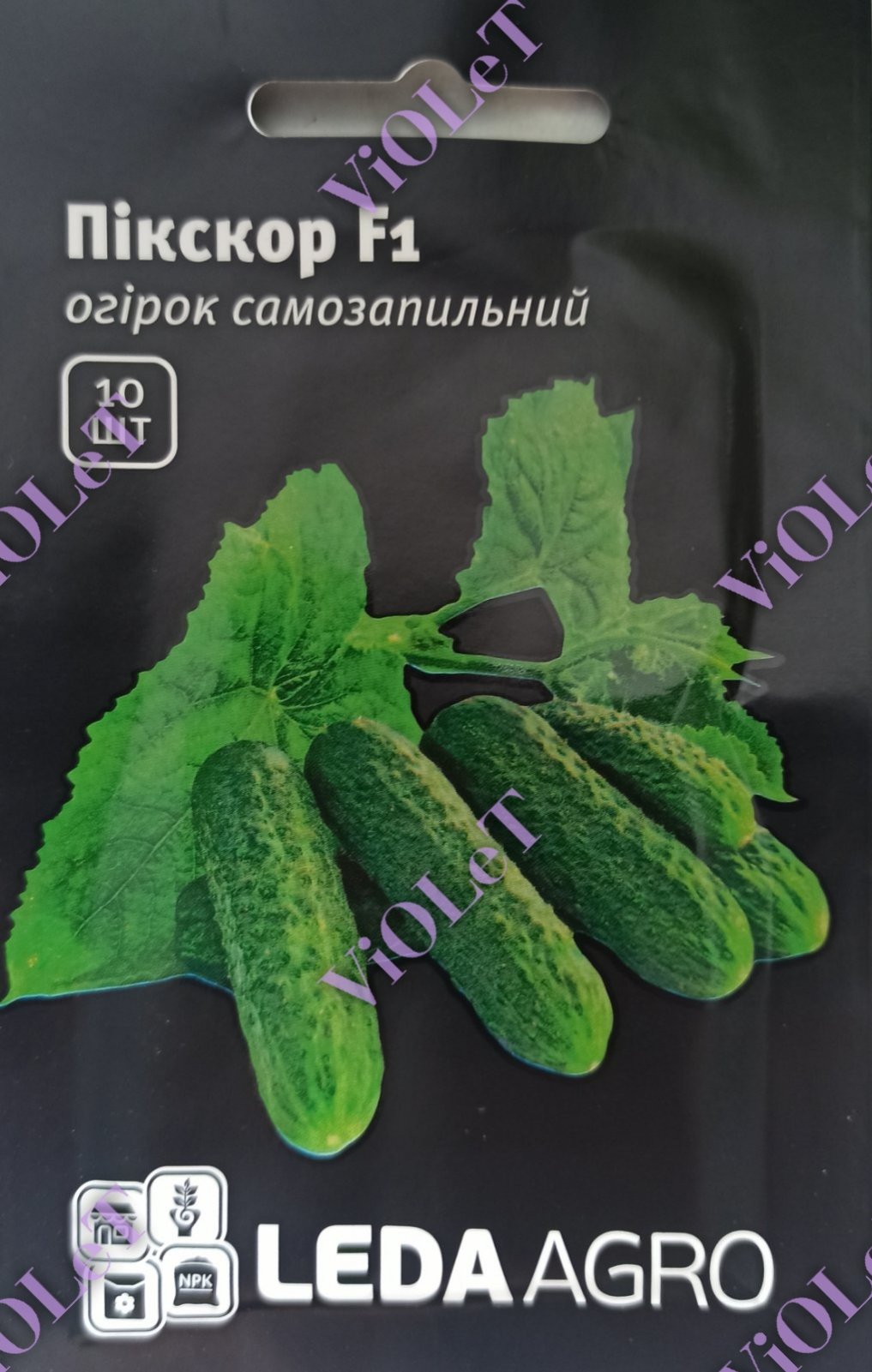 Огірок Пікскор, F1, 10  шт. Leda Agro