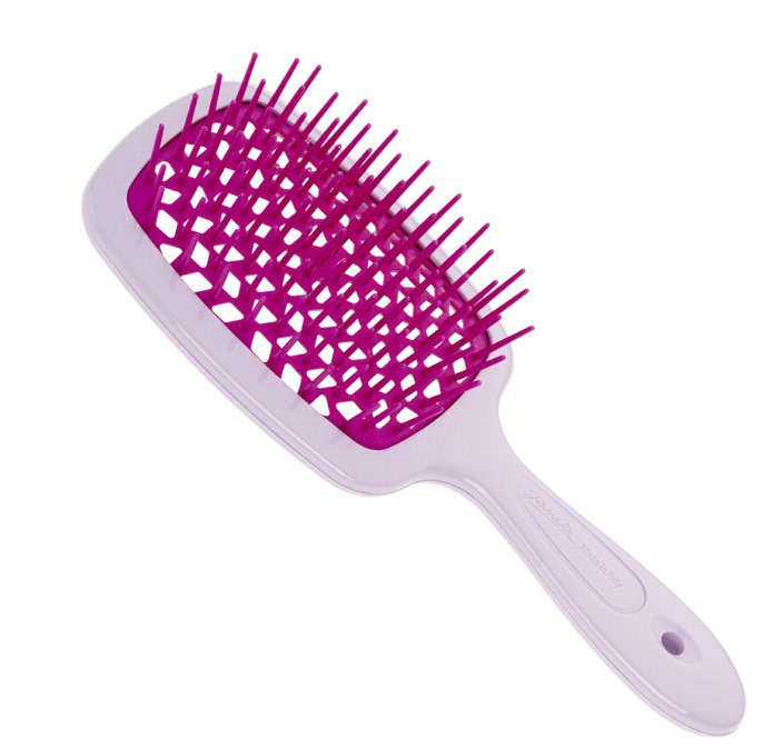 Janeke Superbrush щітка для волосся лавандова з фуксією