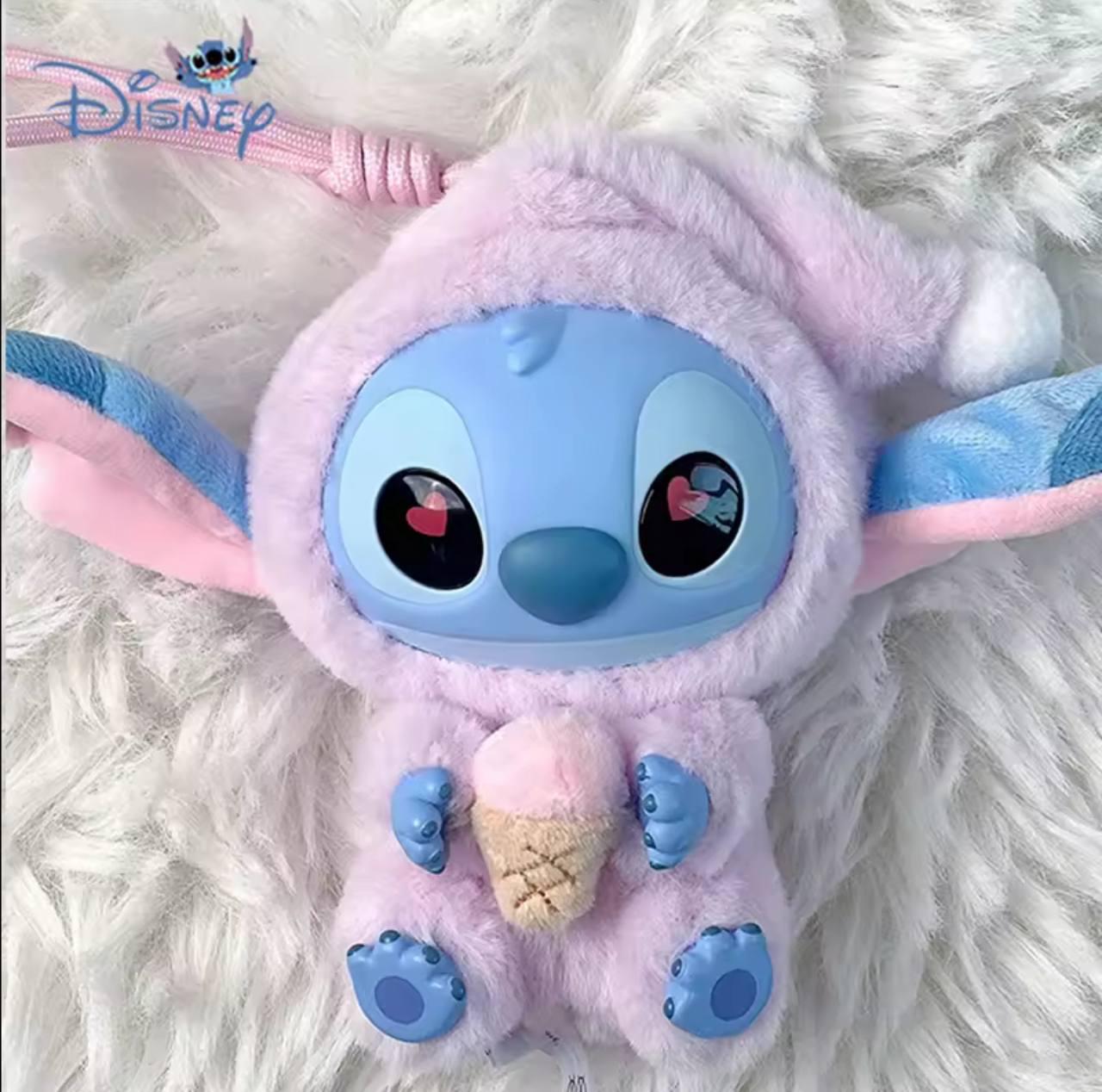 Дитяча м'яка іграшка сюрприз Лабубу Ліло та Стіч Labubu Lilo & Stitch плюшева, брелок для ключів сумки P03