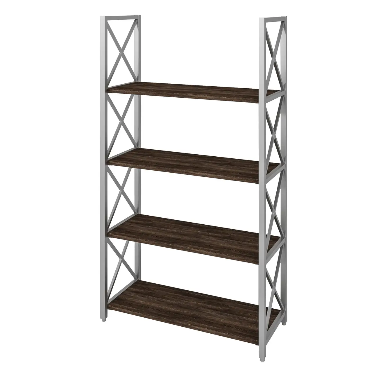 Стелаж металевий 4 полиці X 1B, стелаж з полицями 820/348/1265 мм., стелаж Лофт