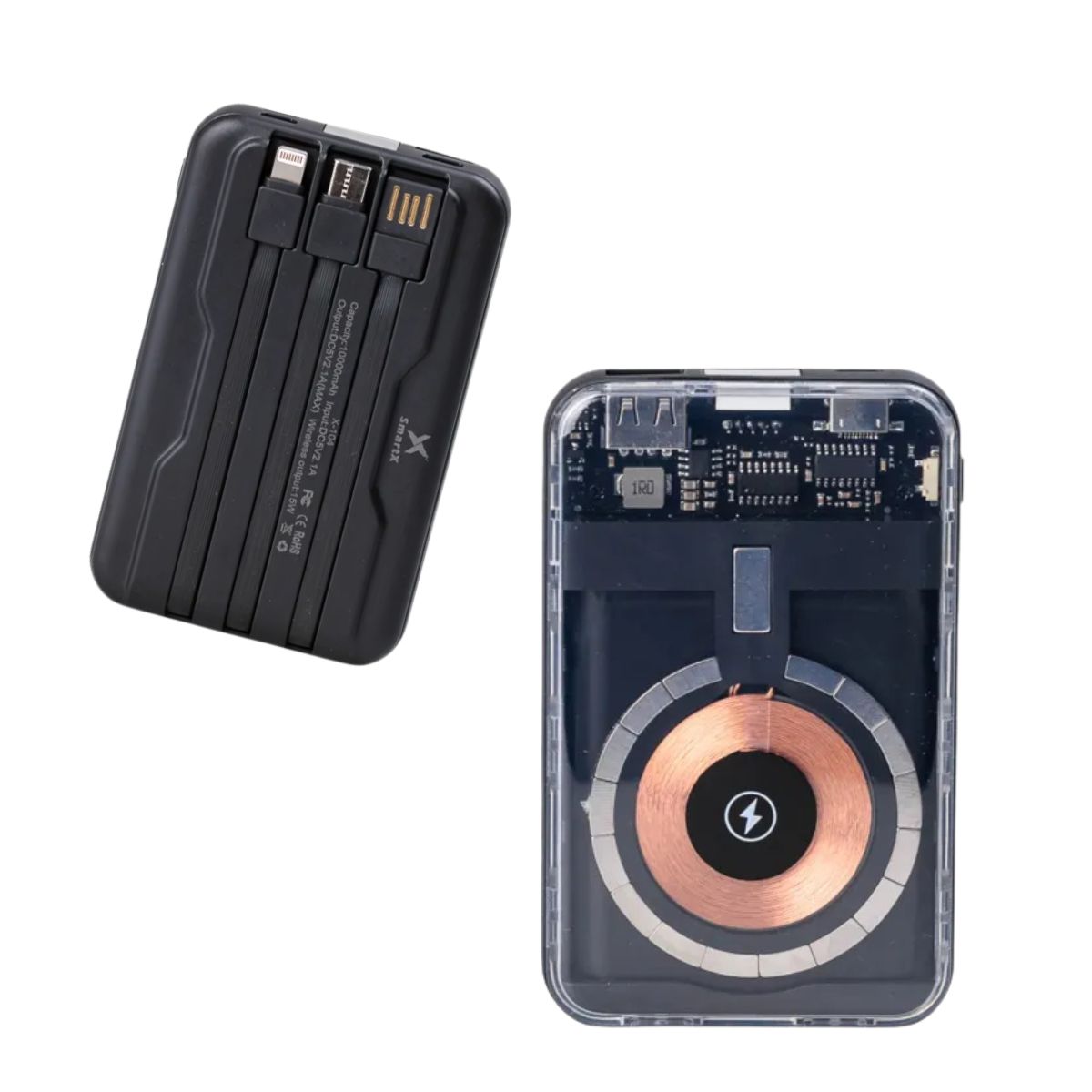 Прозорий Power Bank Smart X X104 10000 mAh: Технологічність у кожній деталі