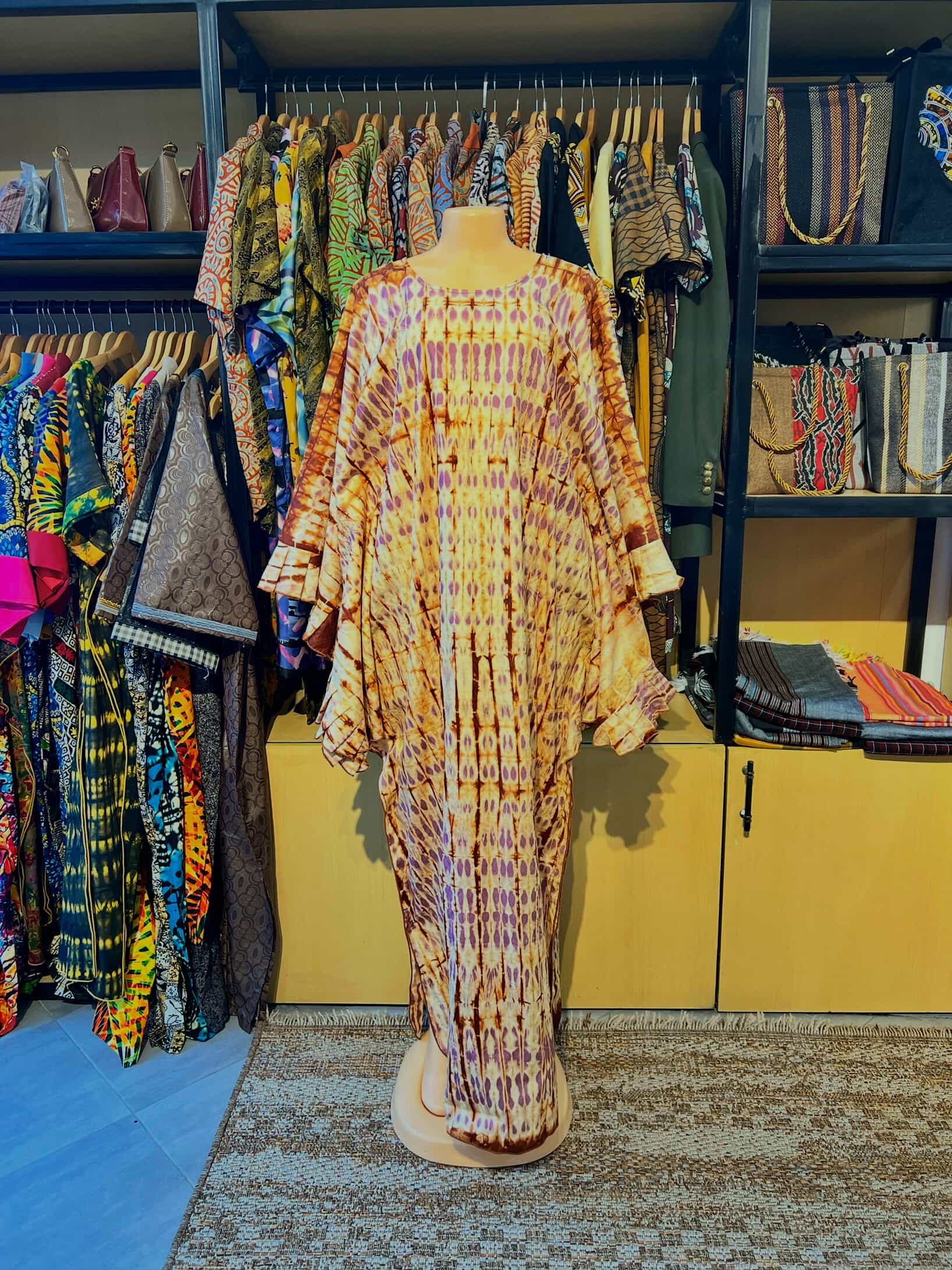 Greatness -  African Print  "Ancestral Sunlight" Dress .