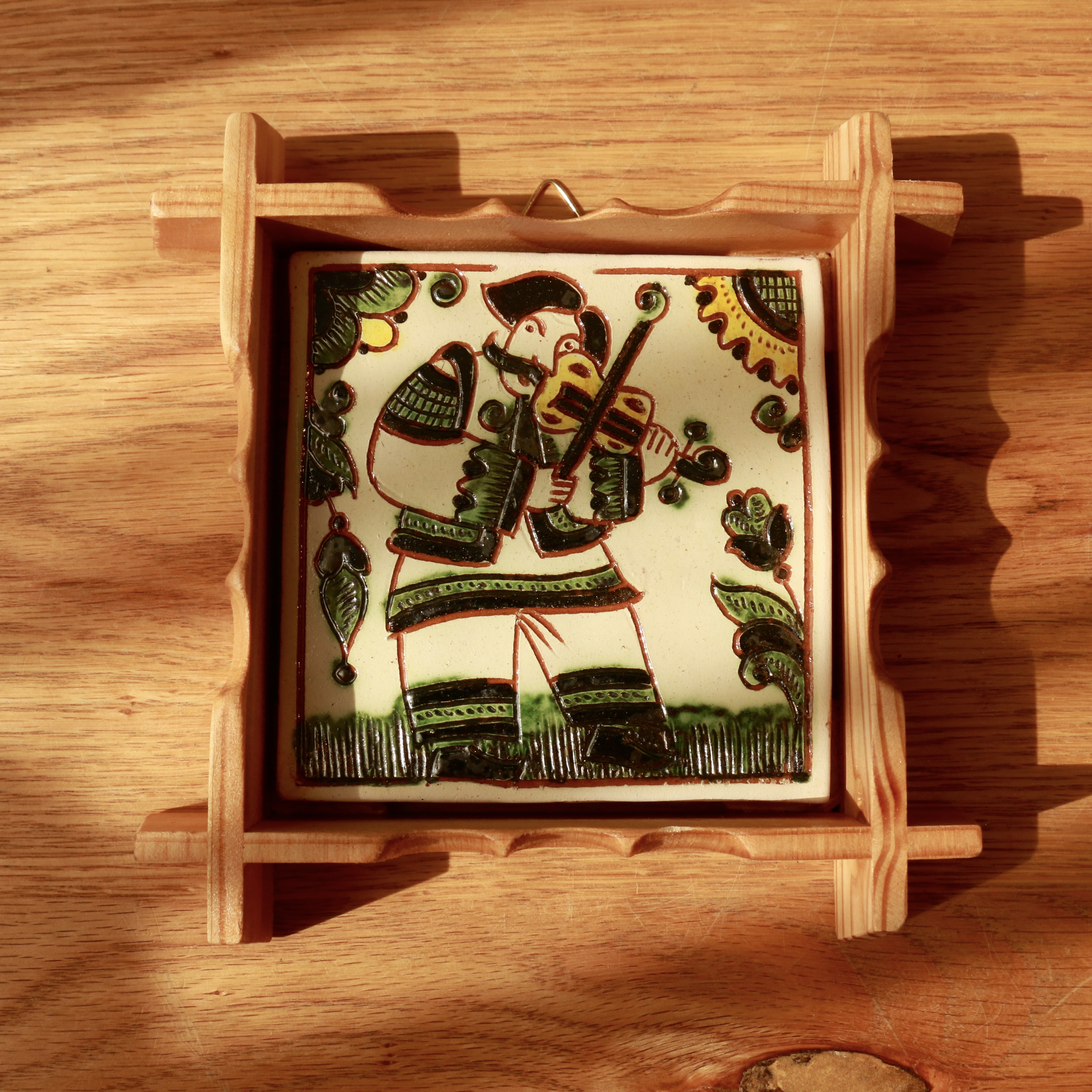 Плиточка у рамці "Скрипаль", 15*15 см