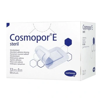 50шт.Cosmopor E стерильна самоклеюча пов'язка 7.2×5см.