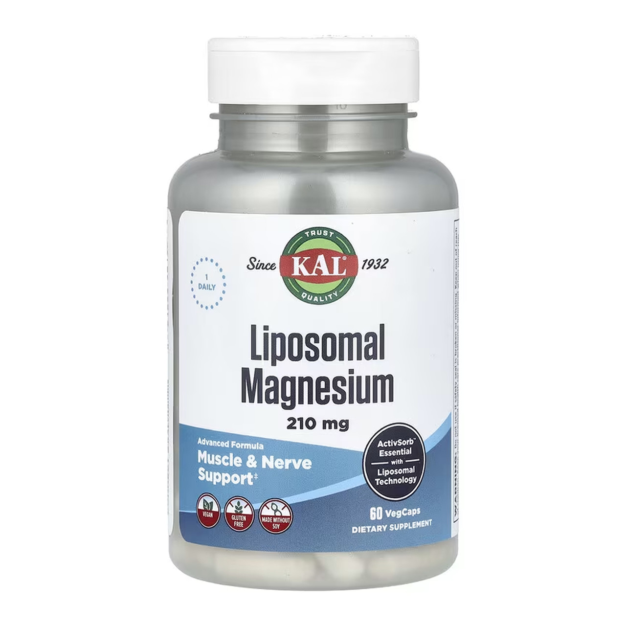 Liposomal Magnesium 210mg - 60 vcaps