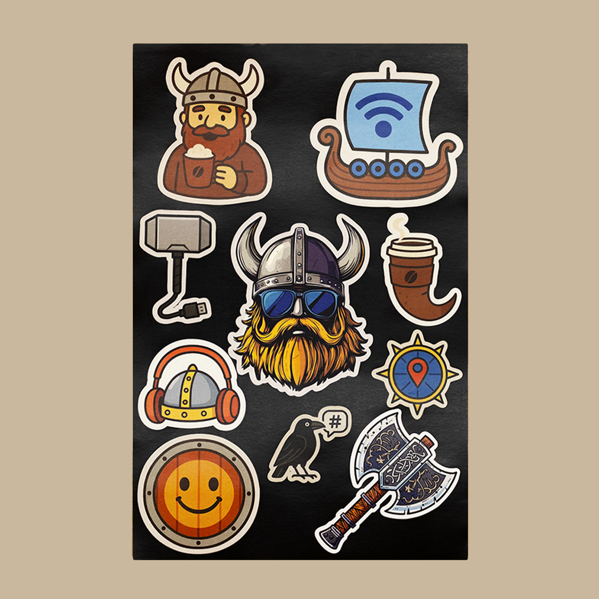 Стікери “Вікінги: сучасність”