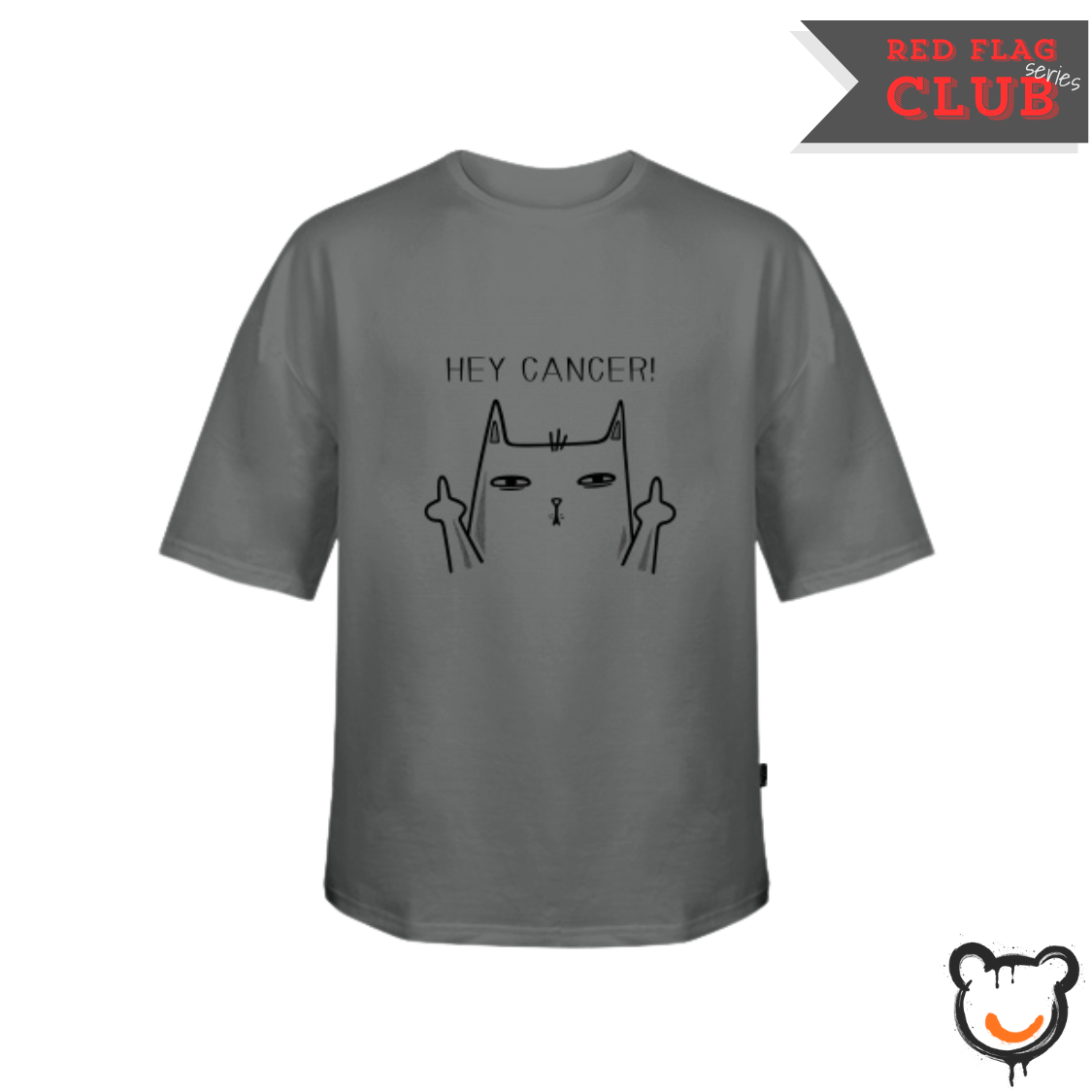 Футболка «Hey Cancer!» — Oversize