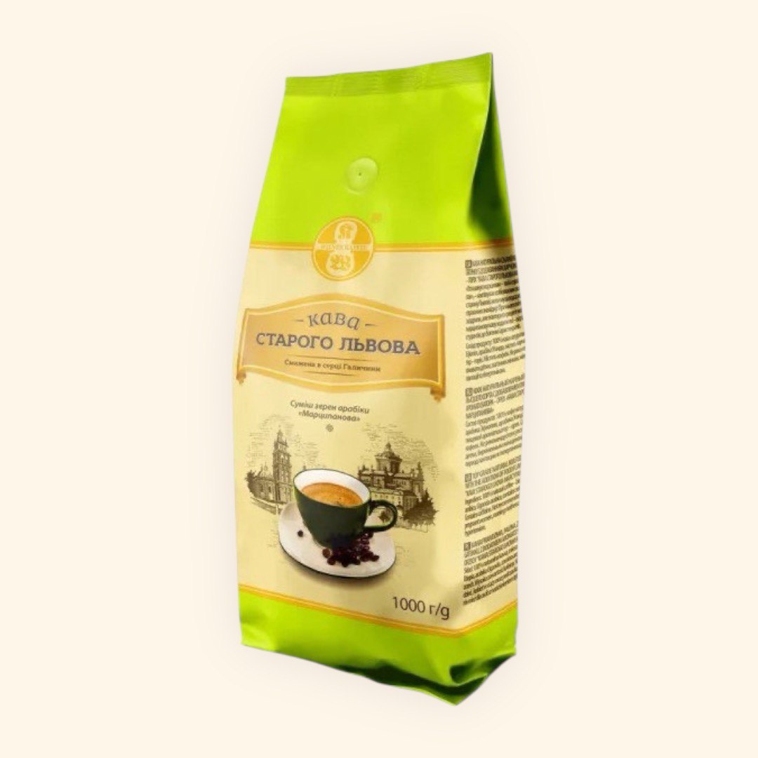 Кава в зернах Кава старого Львова Марципанова 1 кг