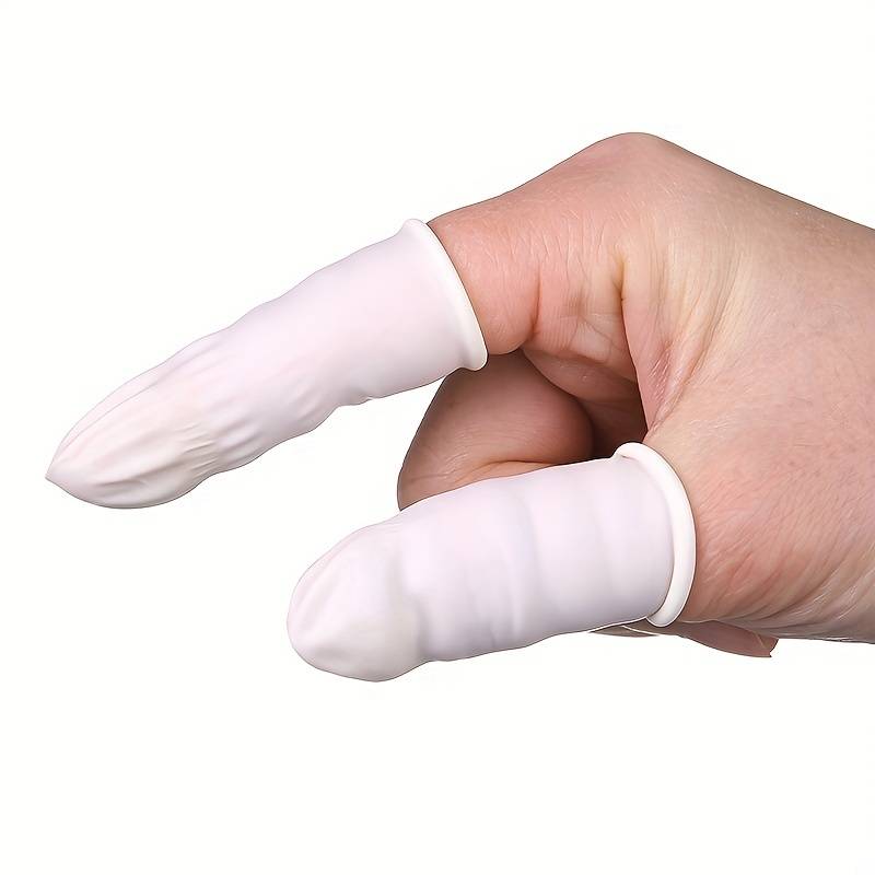 Non-sterile, powder-free latex finger rolls