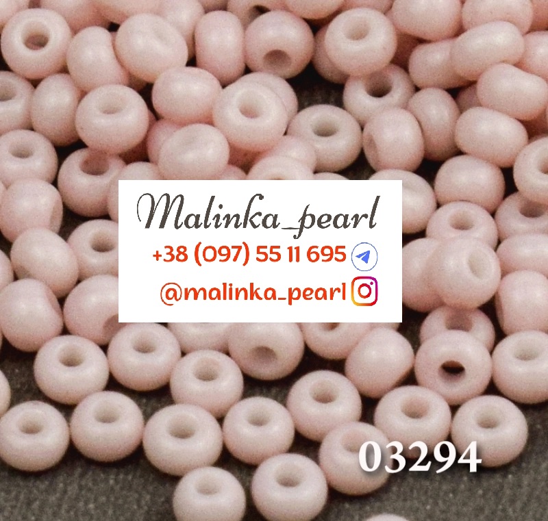 Бісер бежево-сірий, непрозорий крейдяний сольгель