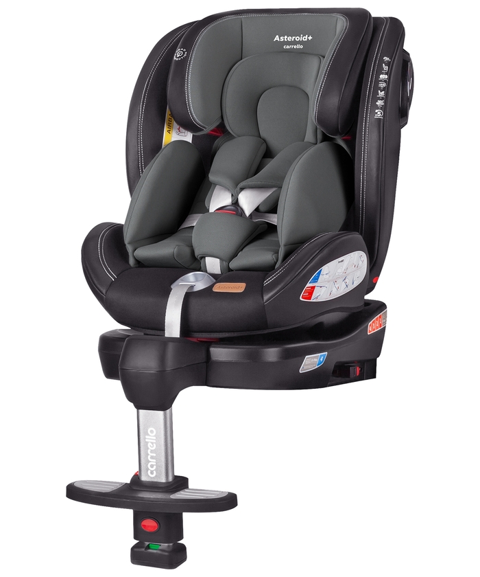 Автокрісло CARRELLO Asteroid+ CRL-15801 Shale Grey 0+1+2+3 ISOFIX з поворотом і опорною стійкою